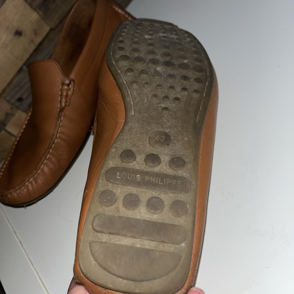 Louis Philippe Loafers Men's Classic Leather Sz 9 US 42 EU Driver Slip On Shoes - Picture 10 of 16